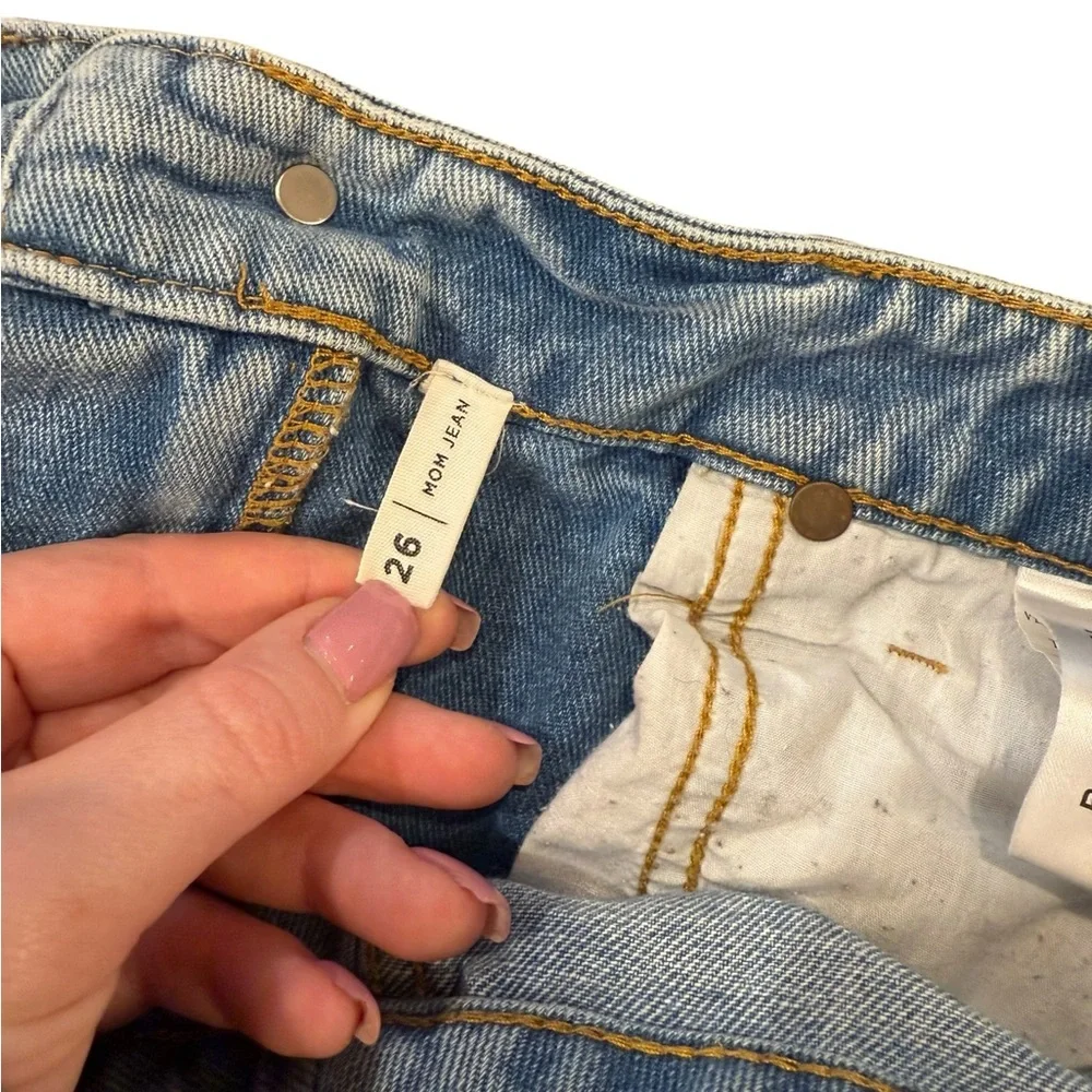 PacSun Straight leg Patchwork Jeans Mom Jean size 26 (2 US)